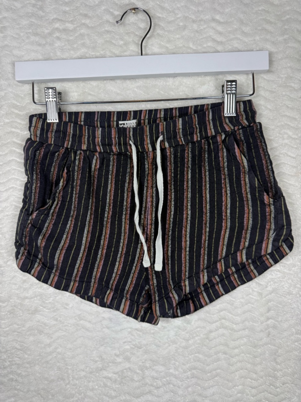 Billabong Black Striped Athletic Shorts